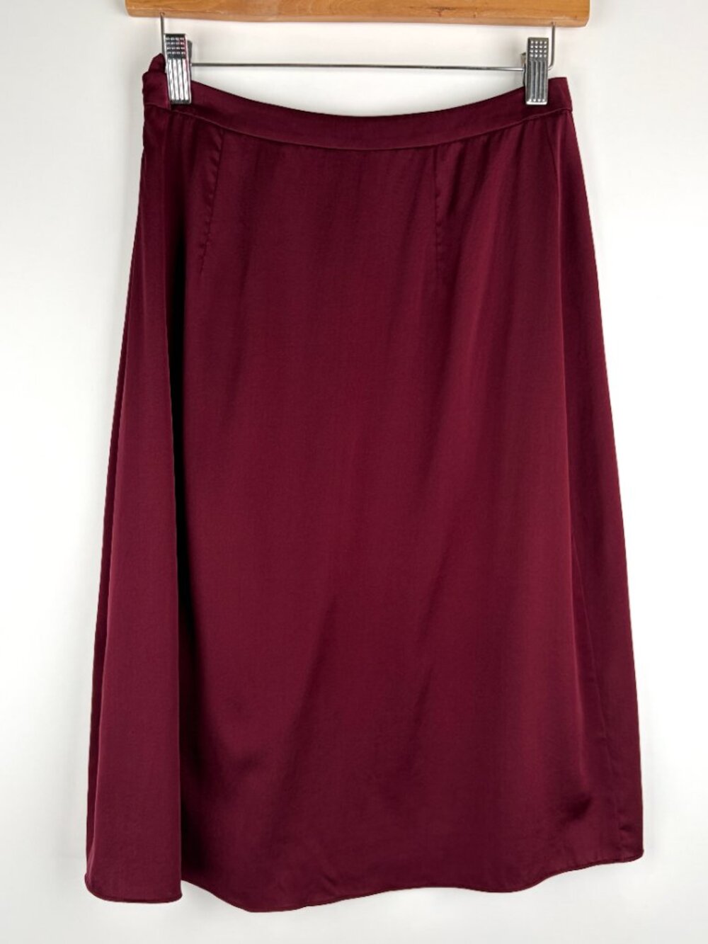 Eileen Fisher Silk Midi Skirt, Sz 0 - Picture 4 of 6